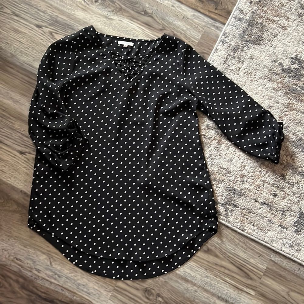 Maurices polka dot blouse